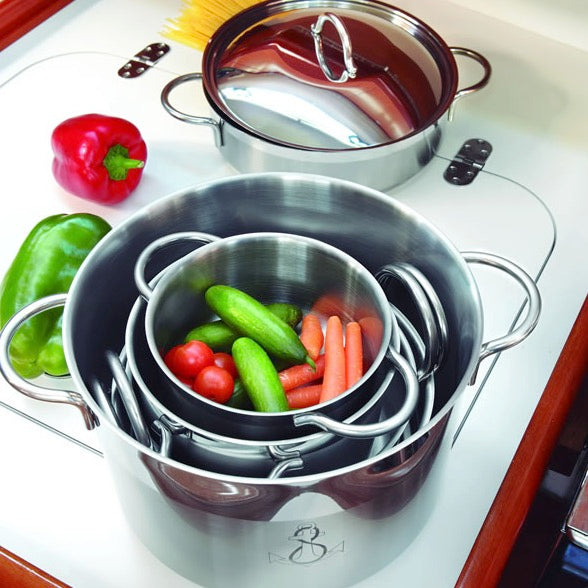 nesting cookware stainless steel