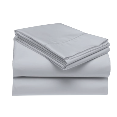 500 Thread Count 100% Cotton Sateen Sheet Set Silver Grey