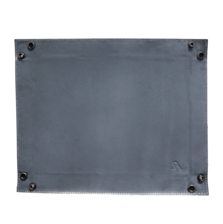 Genuine Leather & Suede Valet Tray in Grey