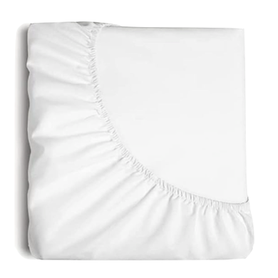 500 Thread Count 100% Cotton Sateen Fitted Sheet White