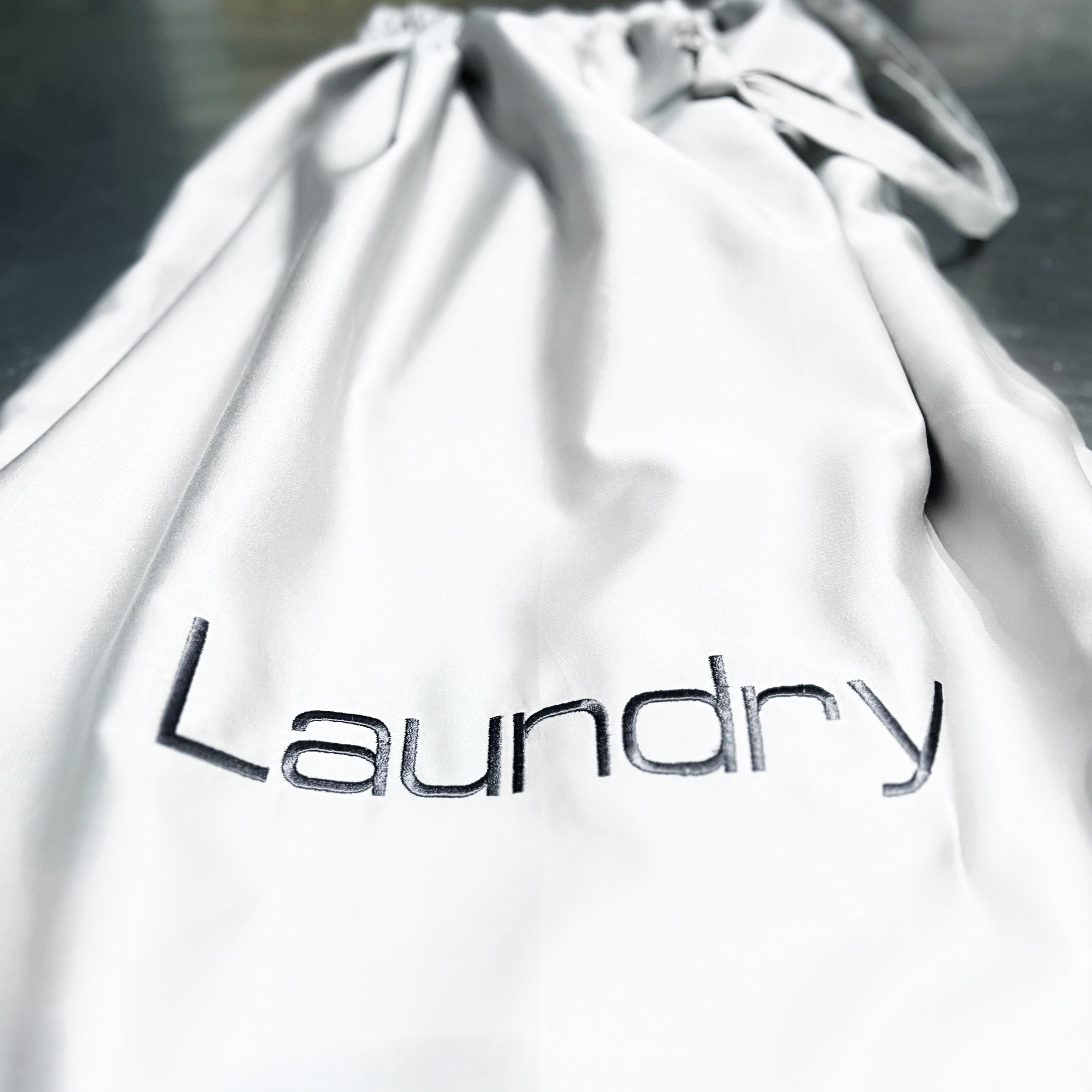 Embroidered Laundry Bags In Cotton Sateen