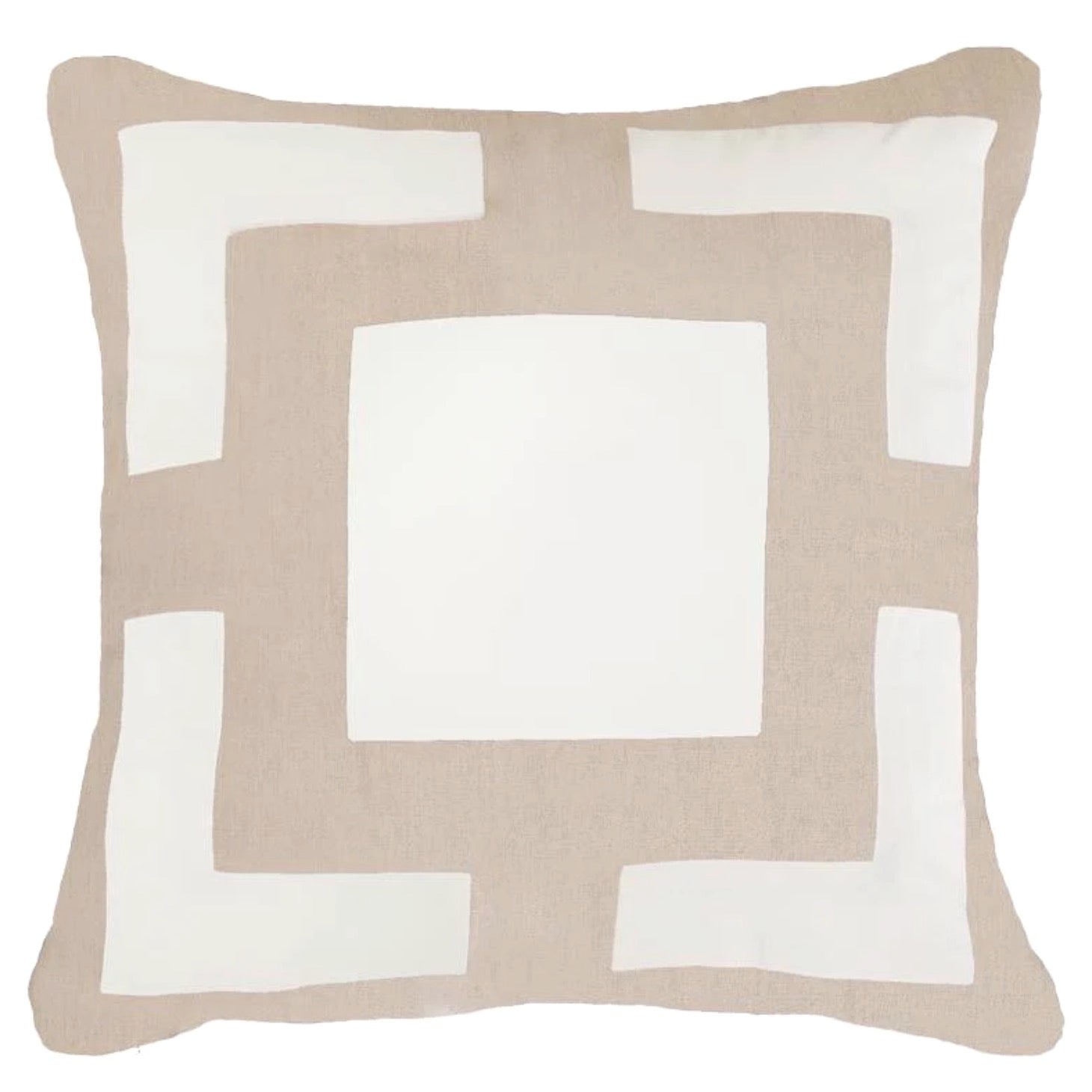 Bandhini Outdoor Beige Squares Cushion Bundle