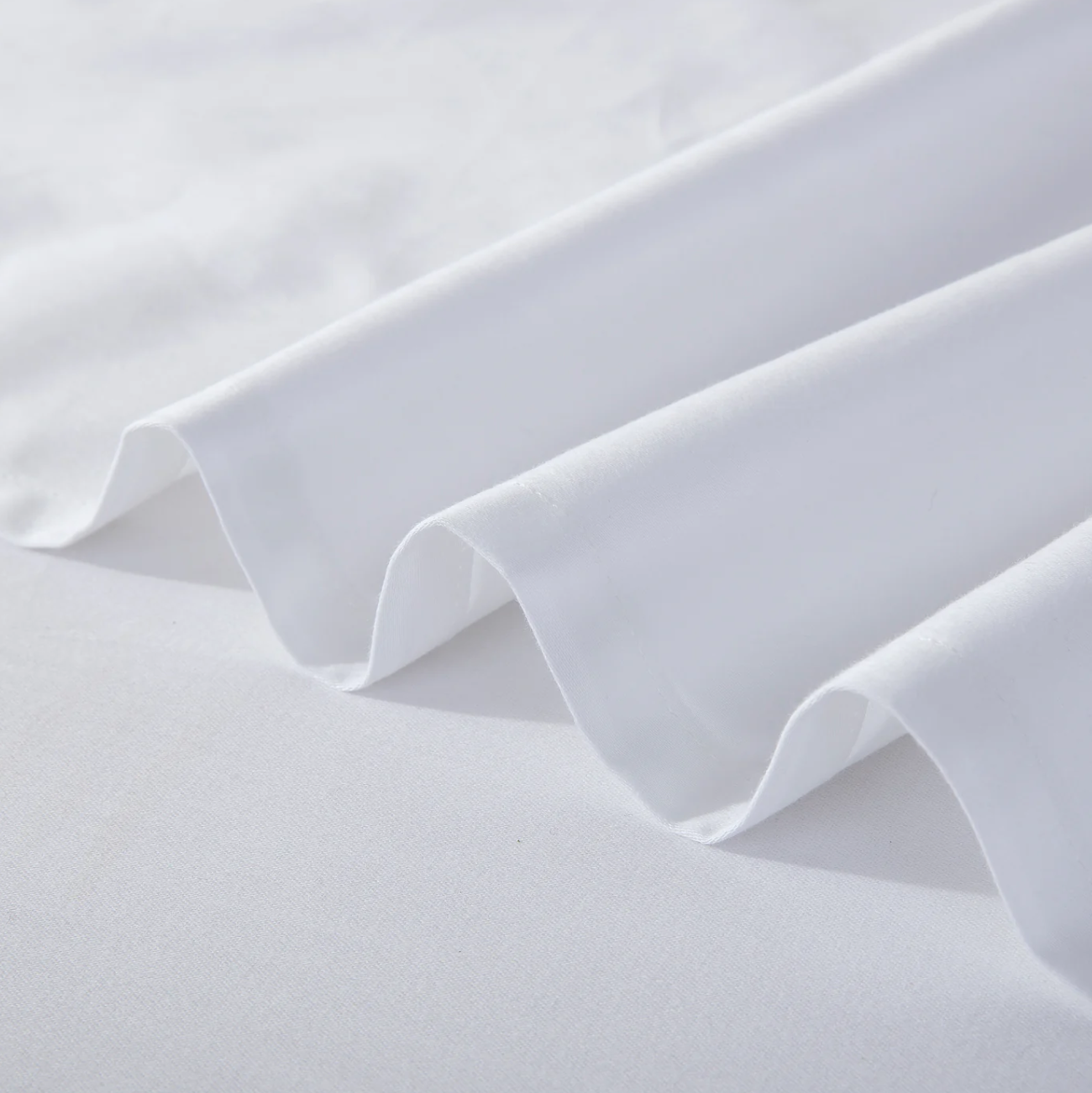 500 Thread Count 100% Cotton Sateen Sheet Set White