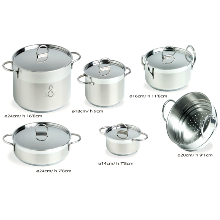 Marine Business Stainless Steel Nesting Cookware Sets