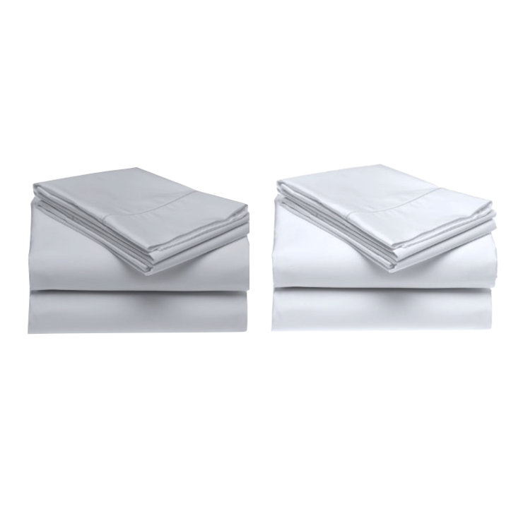 500 Thread Count 100% Cotton Sateen Sheet Set White