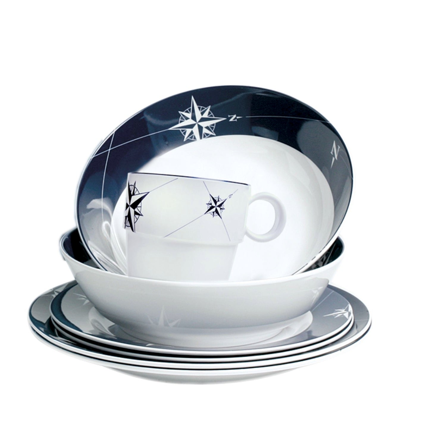 Marine Business Northwind Melamine Round Dinnerware Set