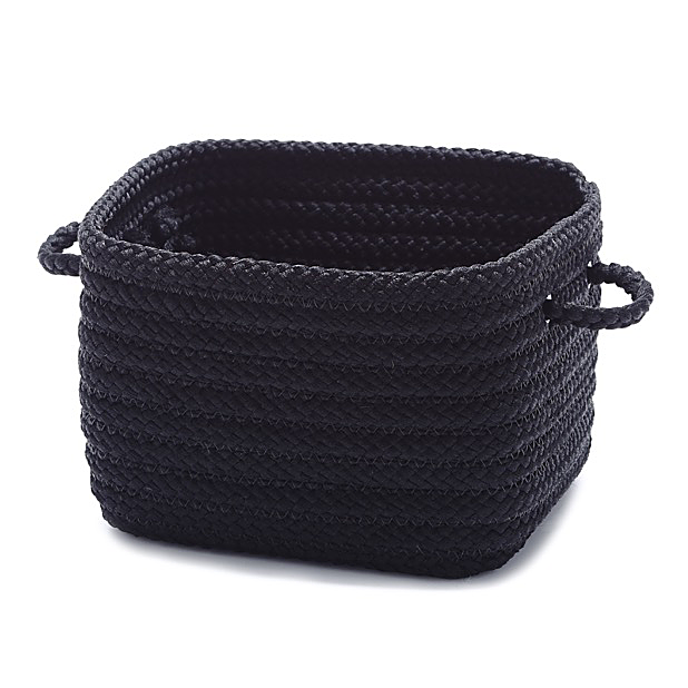 Outdoor braided rope baskets