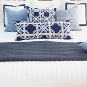 Bandhini Navy Interwined Lounge Cushion