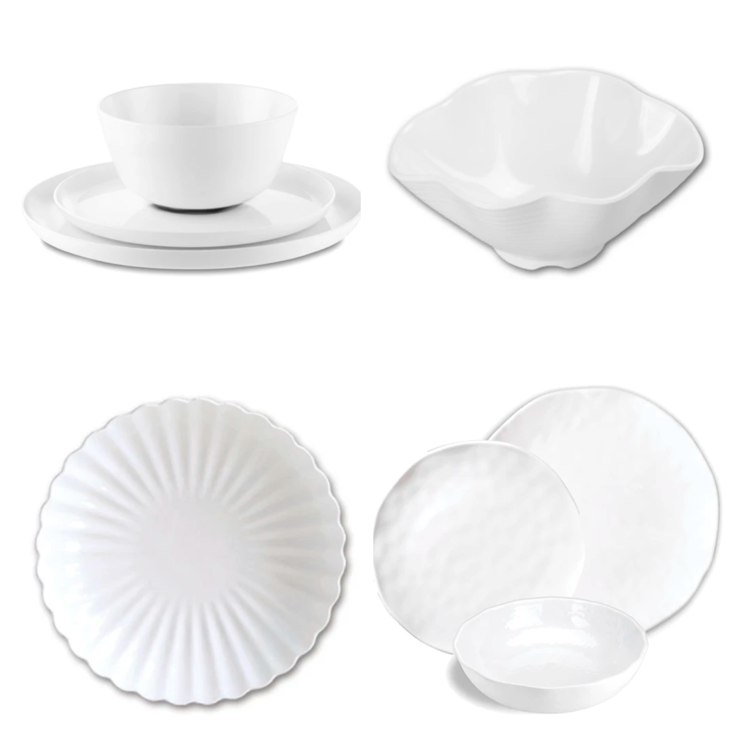 Classic White Unbreakable Tableware