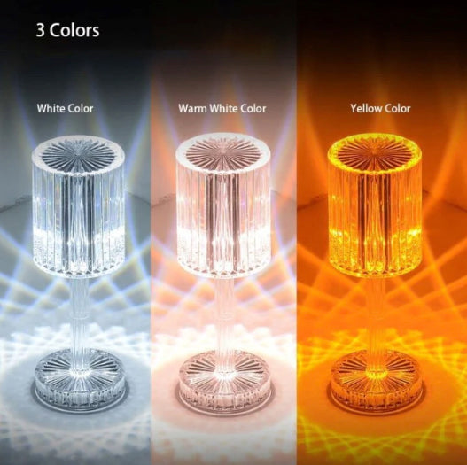 Portable LED Cordless Diamond Table Lamp