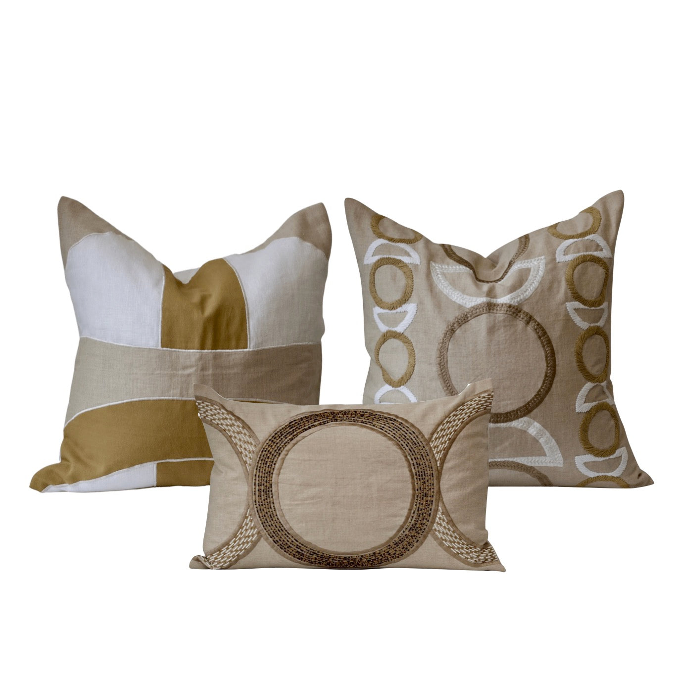 Bandhini Natural Inter Gem Cushion Bundle