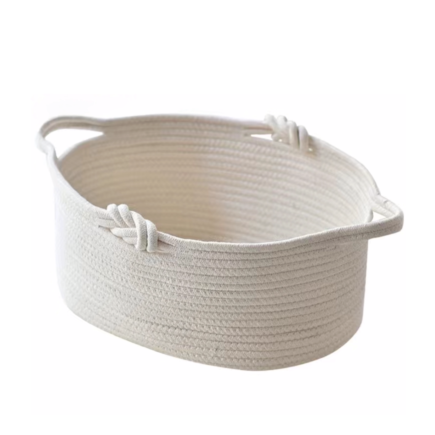 Braided rope basket