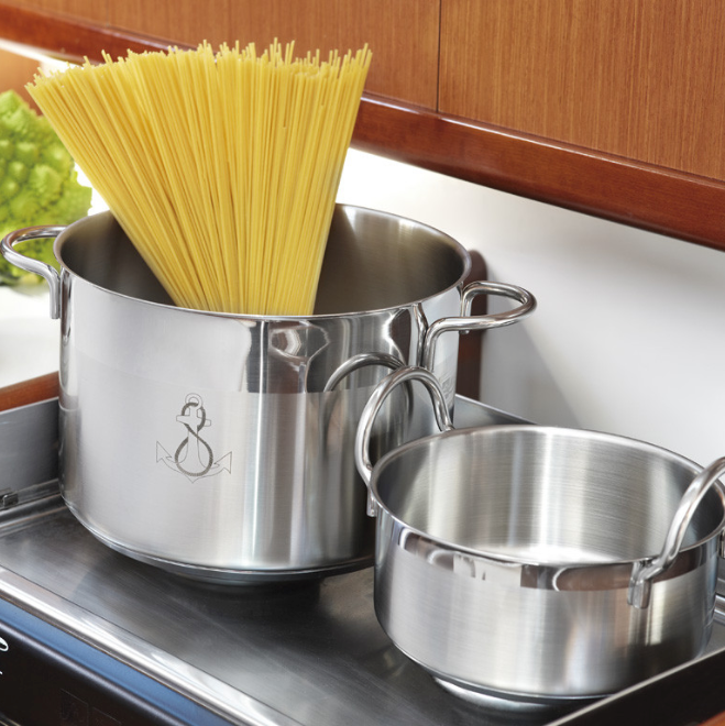 Marine Business Stainless Steel Nesting Cookware Sets