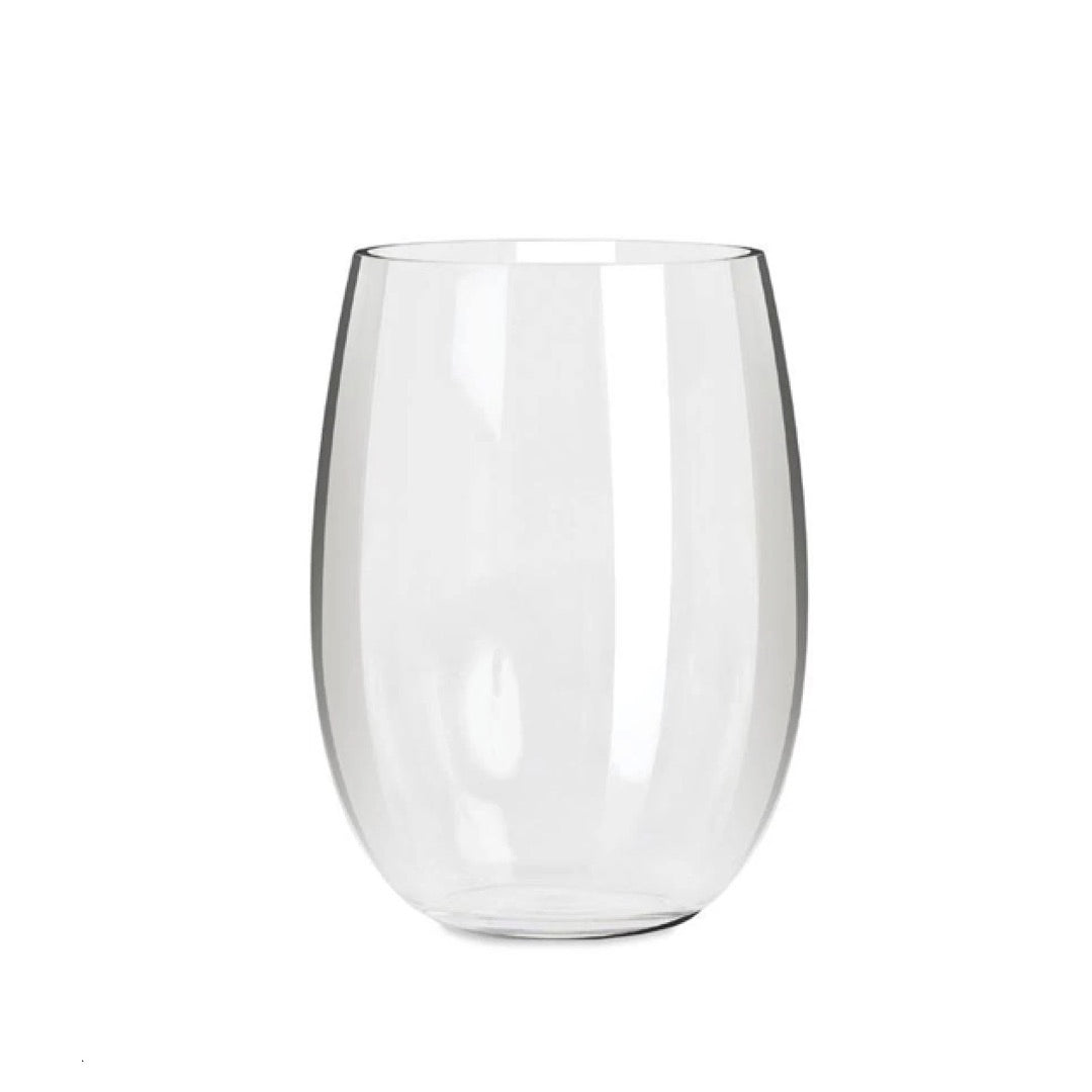 D Still Unbreakable Stemless White Wine Glasses Set