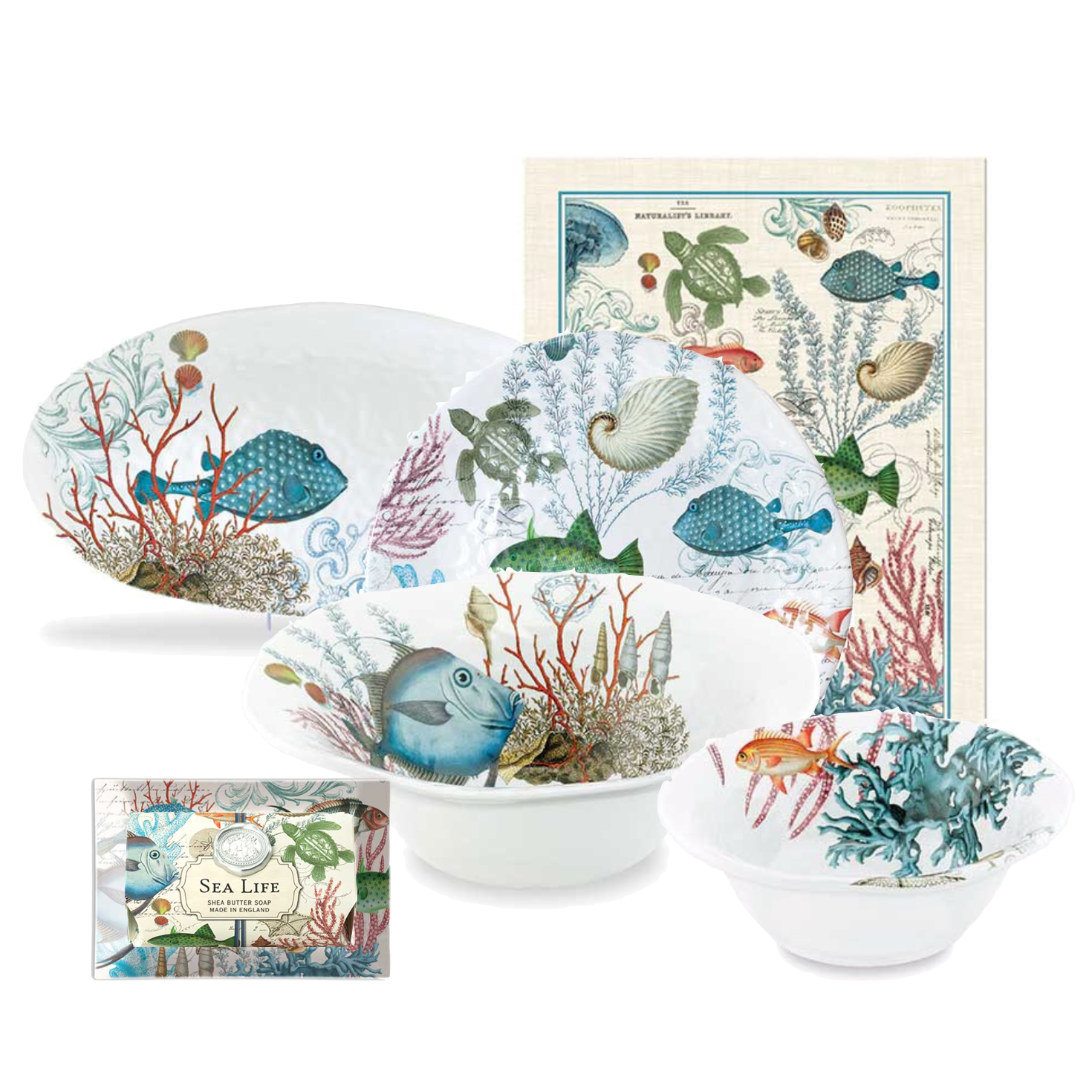 Michel Design Works Sea Life Soap & Dish Set