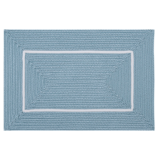 Doodle Edge Braided Rope Basket in Cloud Blue