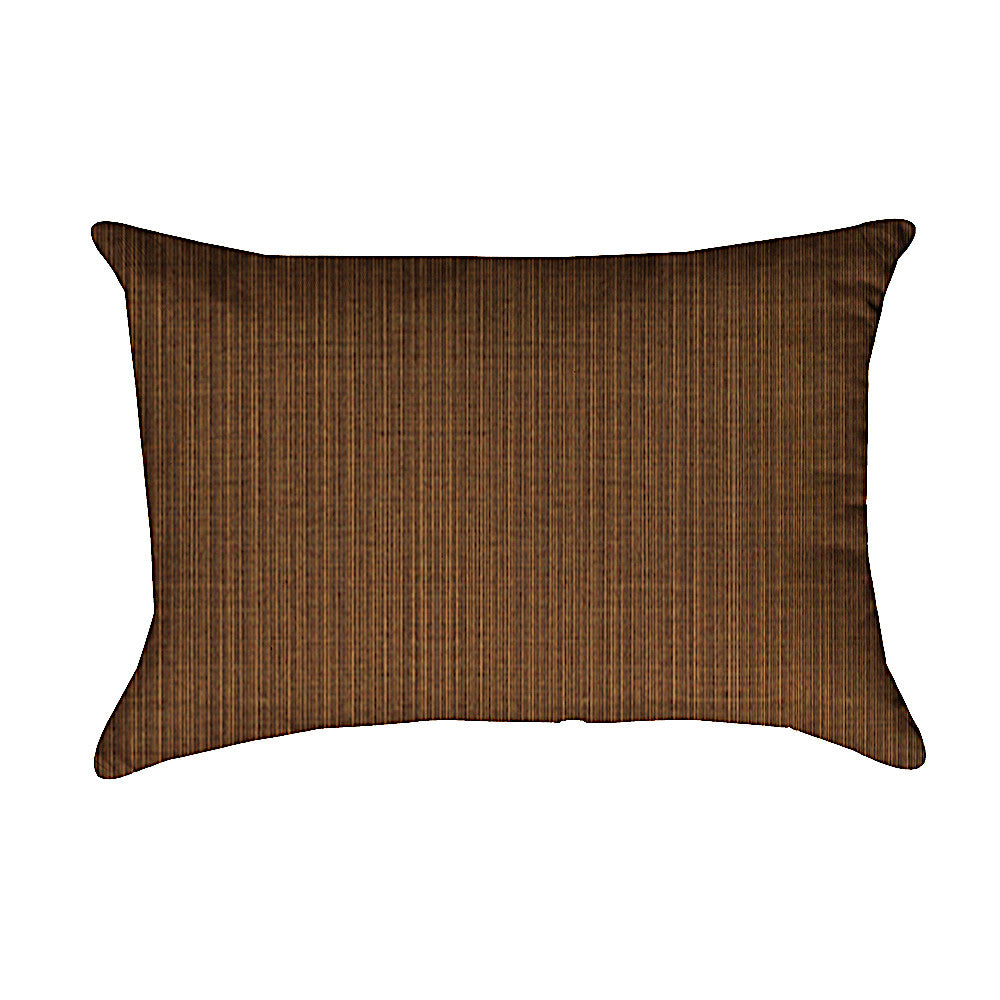 Shell Beach Dupione Oak Sunbrella Outdoor Lumbar Pillow