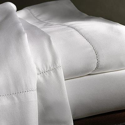 500 Thread Count 100% Egyptian Cotton Percale Sheets With Hemstitch Detail